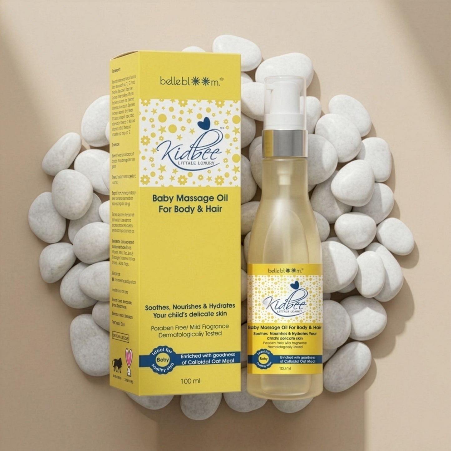 Kidbee Baby Massage Oil for Body and Hair (100ml)