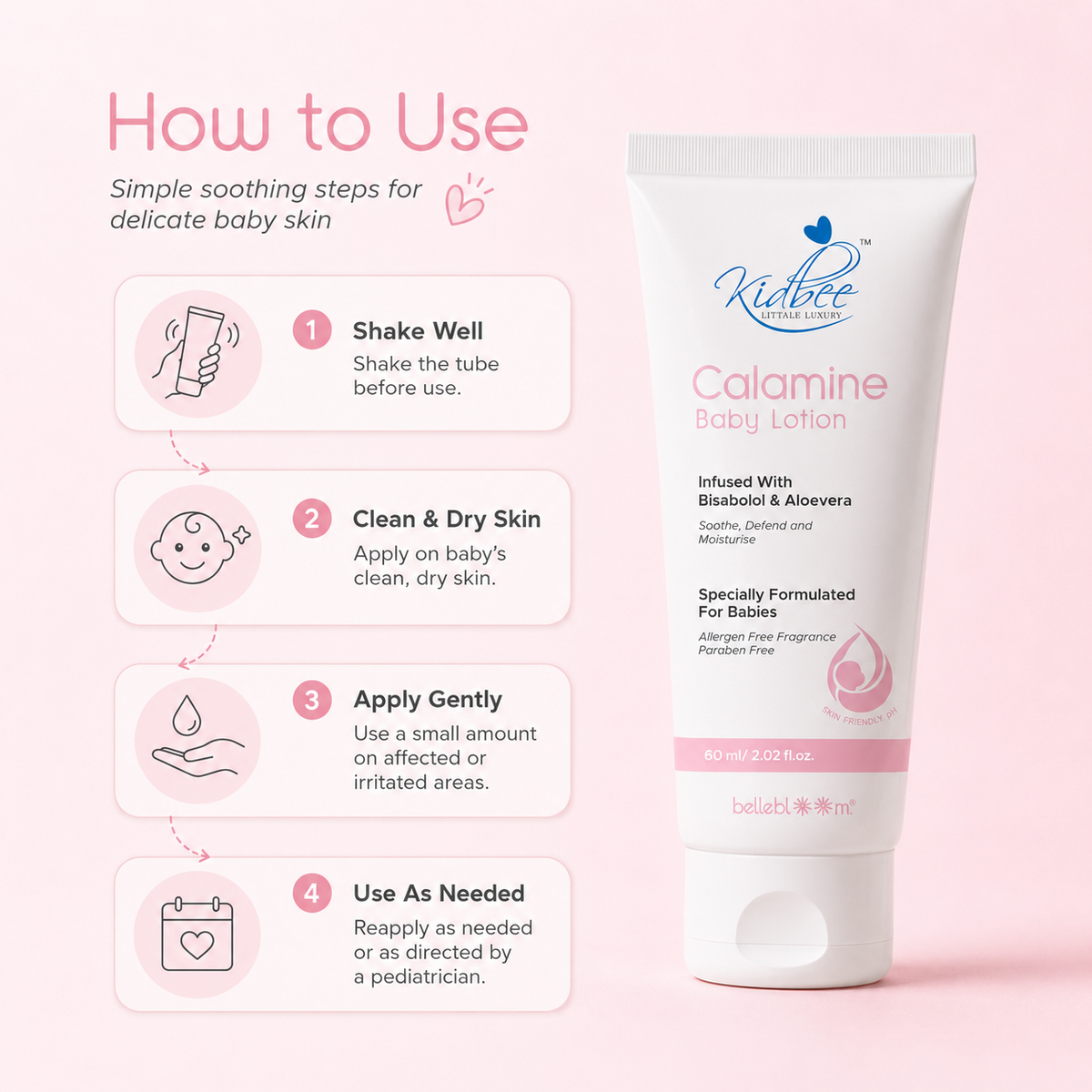 Kidbee Baby Calamine Lotion (60ml)