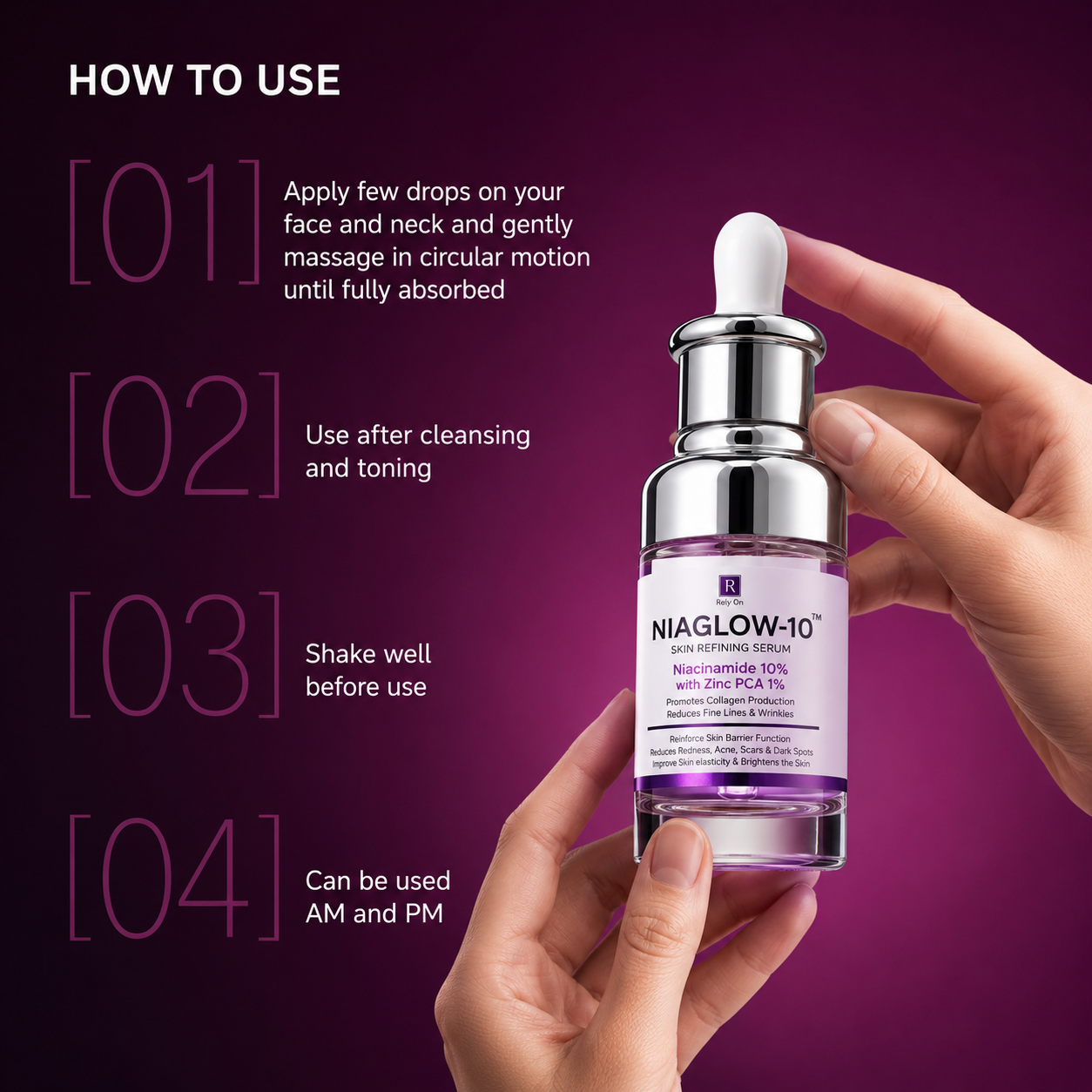 NIAGLOW-I0 Oil Control & Acne Care Niacinamide Serum